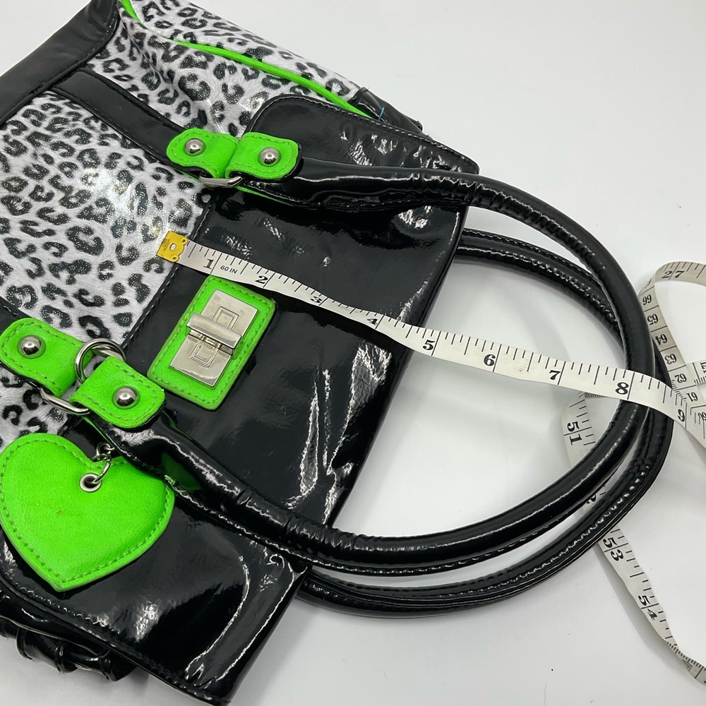 Claire’s | Vintage Y2K Neon Leopard Bag | McBling Mall Goth | Tote - Picture 9 of 9